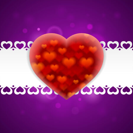 Beautiful festive greeting card with hearts for any holidayのイラスト素材