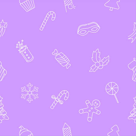 Vector illustration Christmas patternのイラスト素材