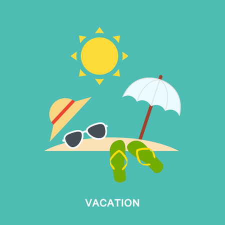 Vacation vector imageのイラスト素材