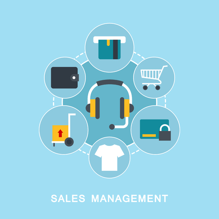 Sales management vector imageのイラスト素材