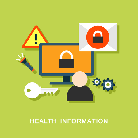 Health information vector imageのイラスト素材