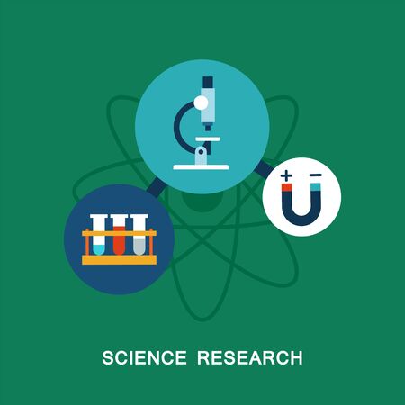Science research vector imageのイラスト素材