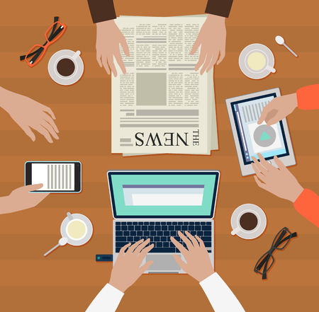 Vector image of business meetingのイラスト素材