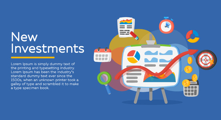 Return on investment concept vector illustrationのイラスト素材