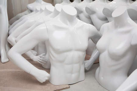 shop window mannequin workshopの写真素材