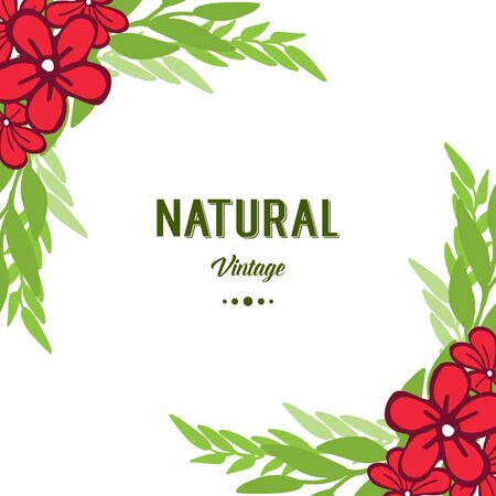 Vintage floral frame designのイラスト素材