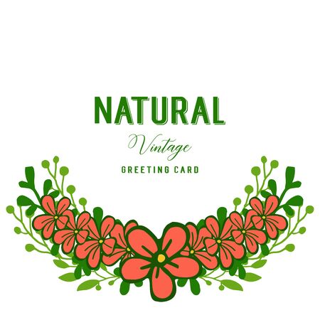 Vintage floral frame designのイラスト素材