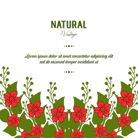 Vintage floral border designのイラスト素材