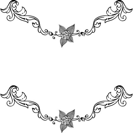 illustration design of flower designのイラスト素材