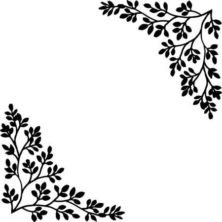 Illustration of floral elementsのイラスト素材