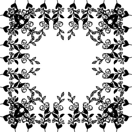 Illustration of floral frameのイラスト素材