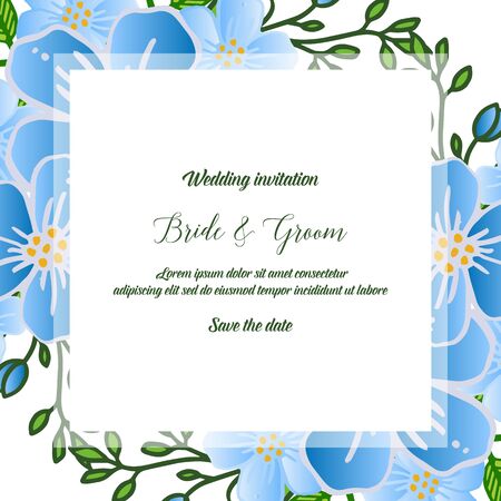 Wedding invitation with floral design elementsのイラスト素材