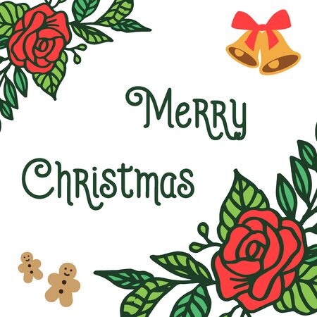 Christmas greeting card templateのイラスト素材