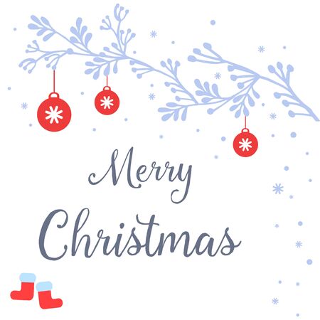 Christmas greeting card templateのイラスト素材