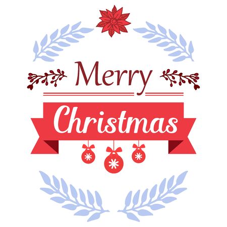 Christmas greeting card templateのイラスト素材