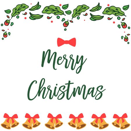 Christmas greeting card templateのイラスト素材