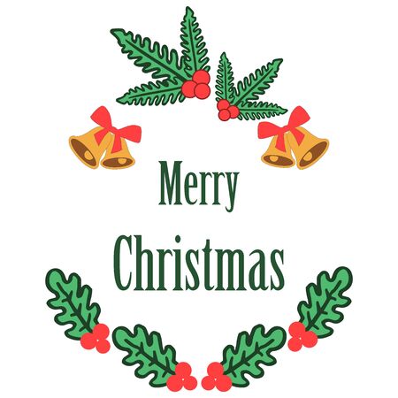 Christmas greeting card  templateのイラスト素材