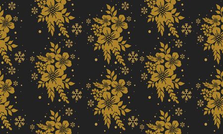 Seamless floral background designのイラスト素材