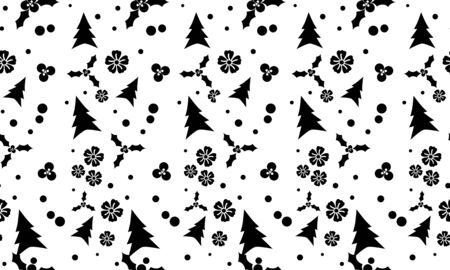 Christmas floral background designのイラスト素材