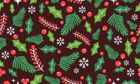 Christmas floral background design
