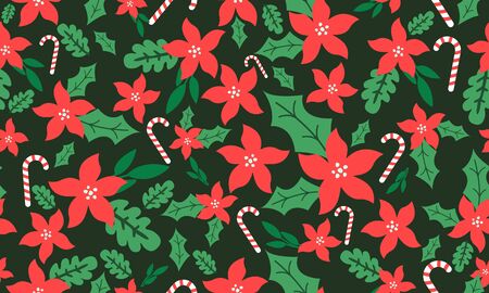 Christmas floral background design