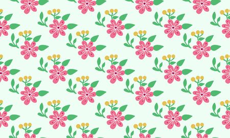 Seamless floral background designのイラスト素材