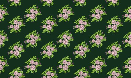 Seamless floral background designのイラスト素材