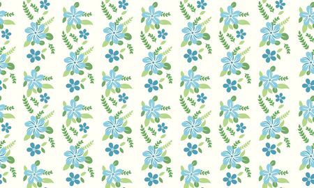 Seamless design of Botanical leaf with beautiful pink floral pattern background design.のイラスト素材