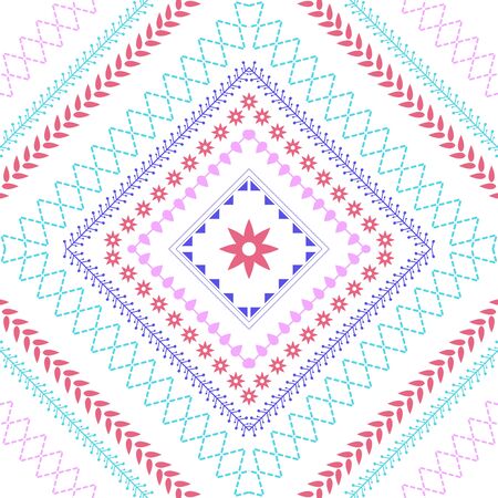 Design embroidery pattern beautiful for cafe wallpaper.Collectionのイラスト素材