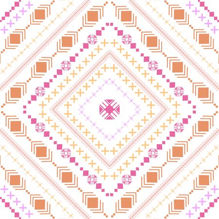 Style of floral embroidered beautiful for tshirt design. Collectionのイラスト素材