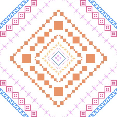 Beautiful design embroidery floral for living room. Collectionのイラスト素材