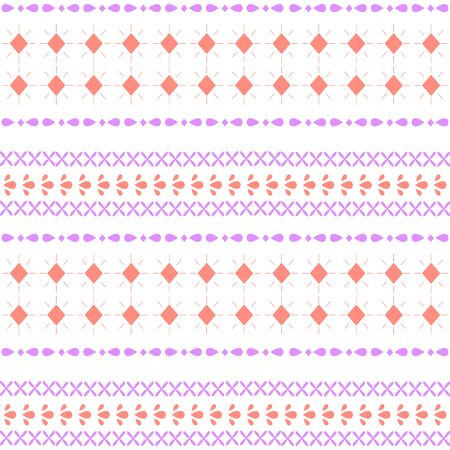 Beautiful wall paper embroidered design pattern for bedroom decor. Collectionのイラスト素材