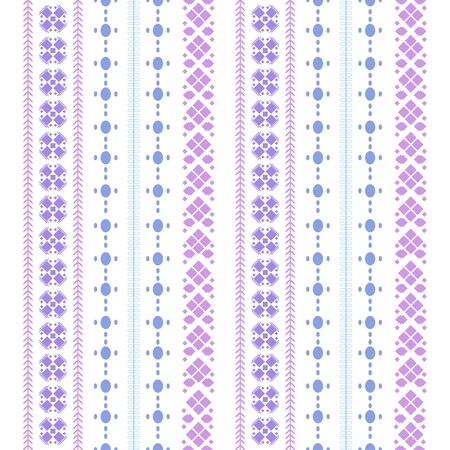 Modern stitches embroidery pattern with simple style for living room design. Collectionのイラスト素材