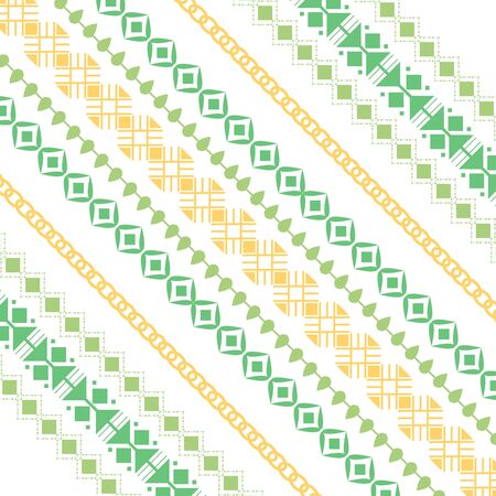 Unique embroidery design for cafe wall design. Collectionのイラスト素材