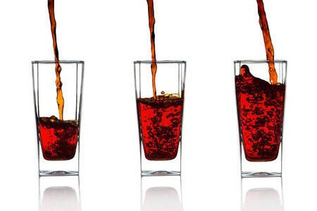 Three Juice glassの写真素材