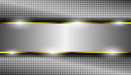 Metallic or chrome abstract background vector illustrationのイラスト素材