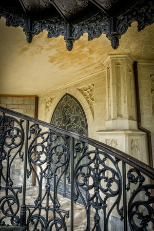 Hluboka nad Vltavou, Czech republic - September 19, 2017:Czech famous baroque castle Hluboka nad Vltavouのeditorial素材