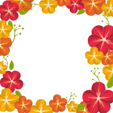beautiful spring roses iconのイラスト素材