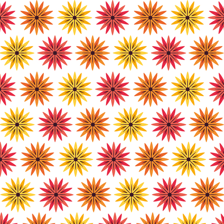 Cute beautiful spring flowers iconのイラスト素材