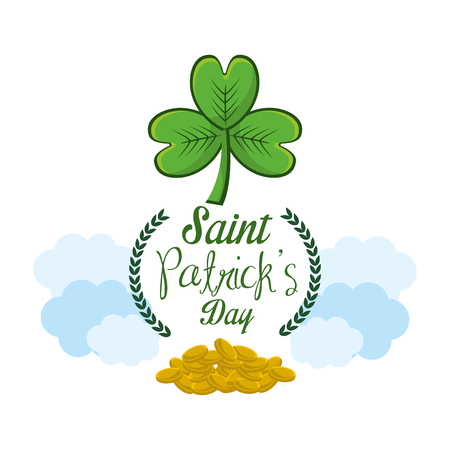 clover patricks day iconのイラスト素材