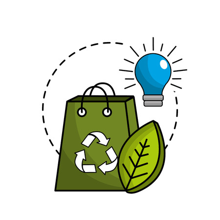 reduce and save electry energy iconのイラスト素材