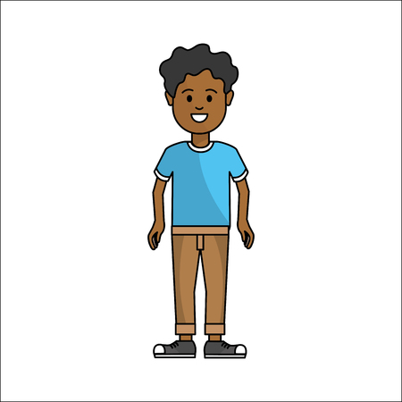 People, man with casual cloth avatar iconのイラスト素材