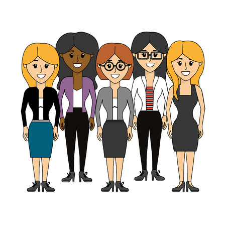 friends, women happy together iconのイラスト素材