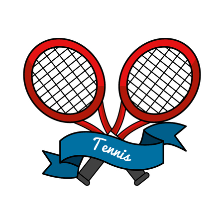 emblem tennis game iconのイラスト素材