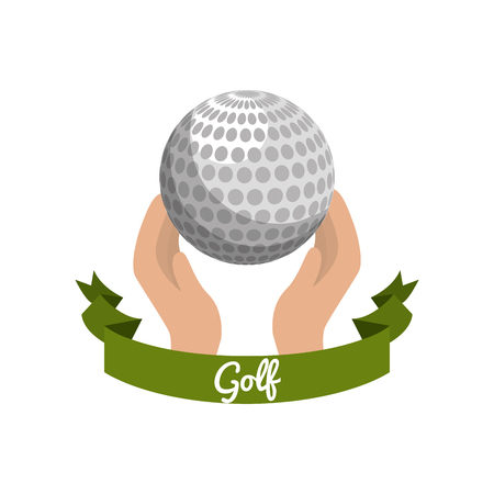 emblem golf game iconのイラスト素材