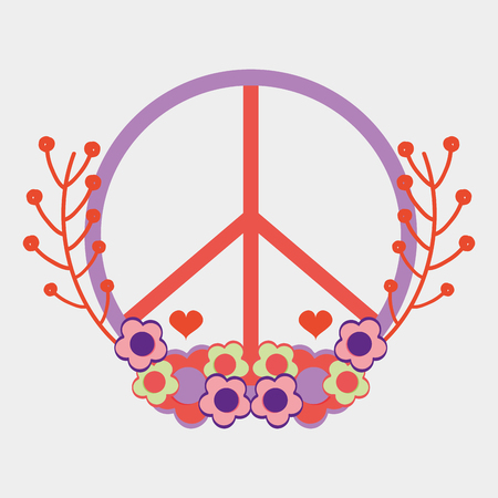 symbol peace and love icon, vector illustration designのイラスト素材