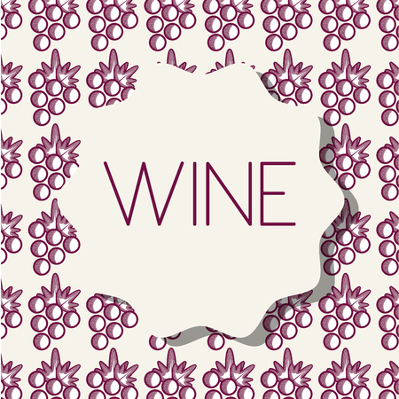 Wine grape fruit backgroundのイラスト素材