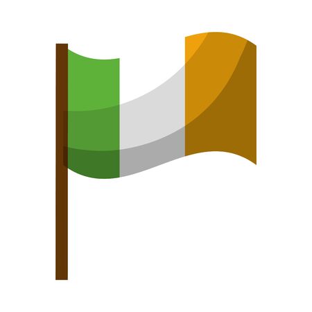 Flag symbol Ireland celebrationのイラスト素材