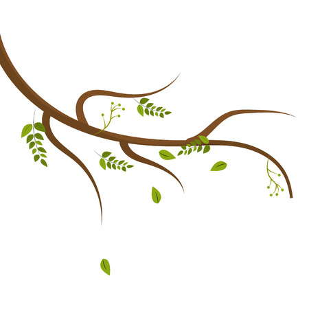 Cute plant branch decorationのイラスト素材