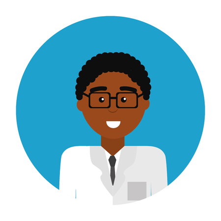 Professional doctor specialist with glassesのイラスト素材